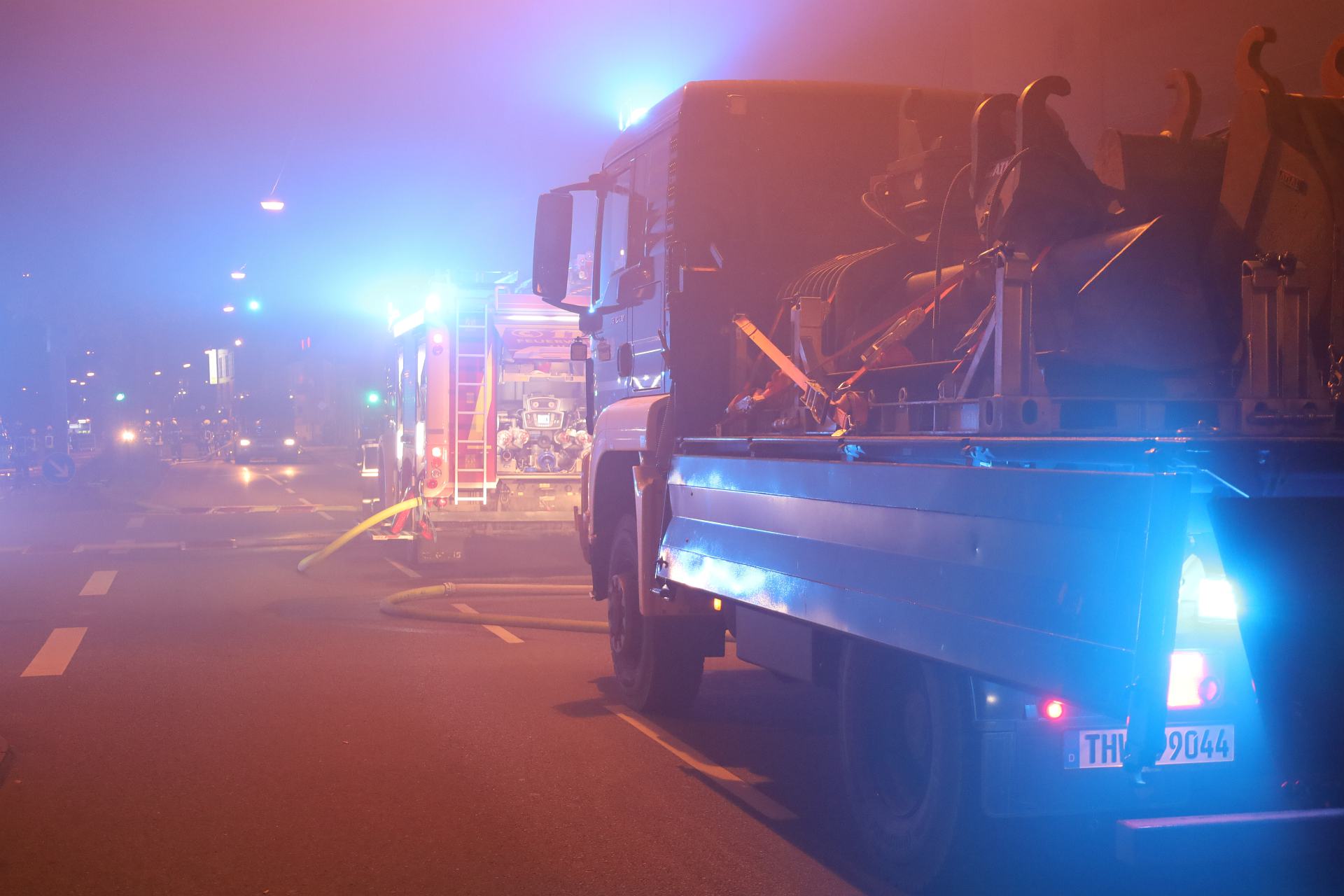 Brand in Elektrofachmarkt in der Blaubeurer Straße