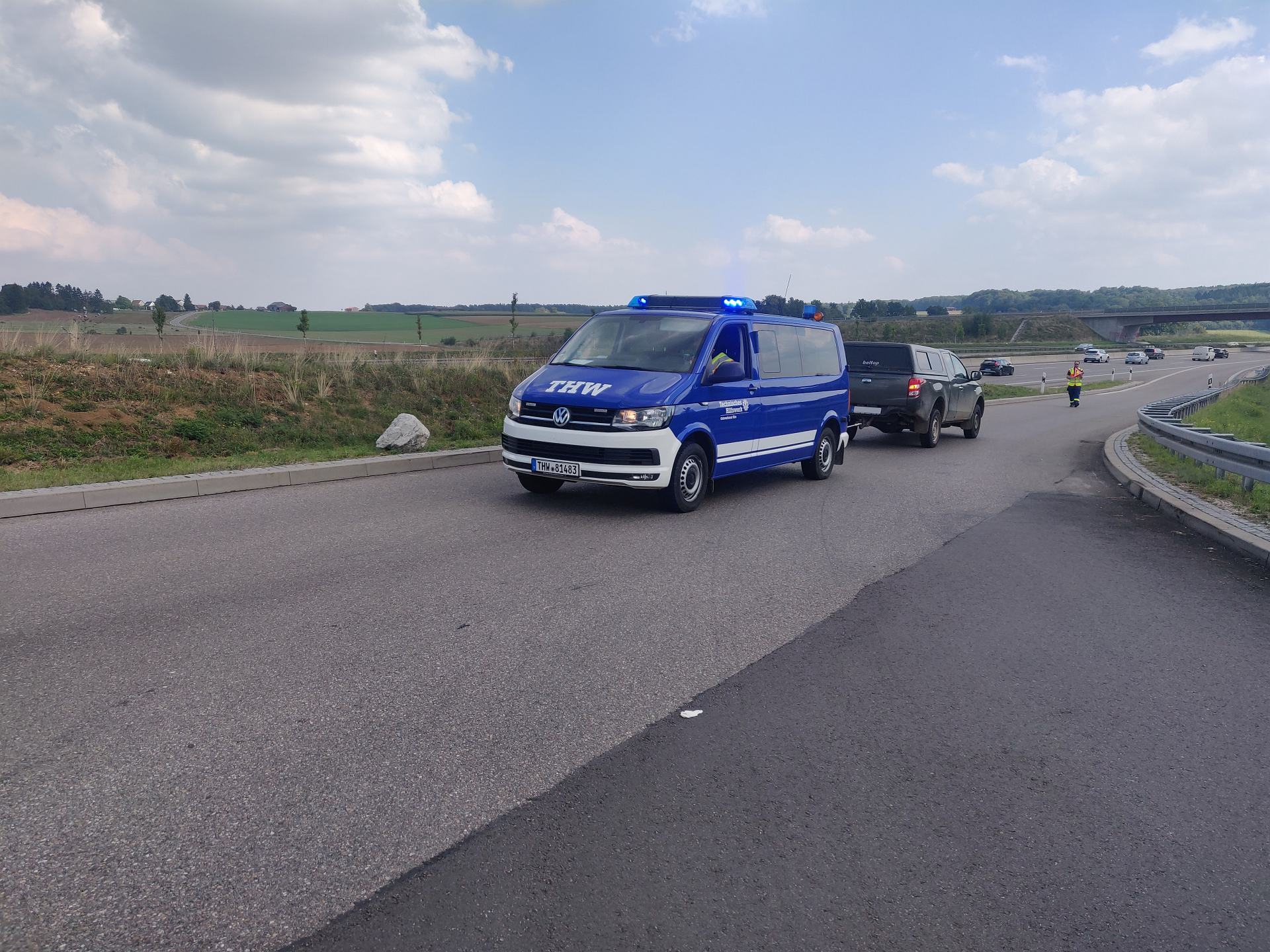 Ungewöhnlicher THV-Dienst auf der A8