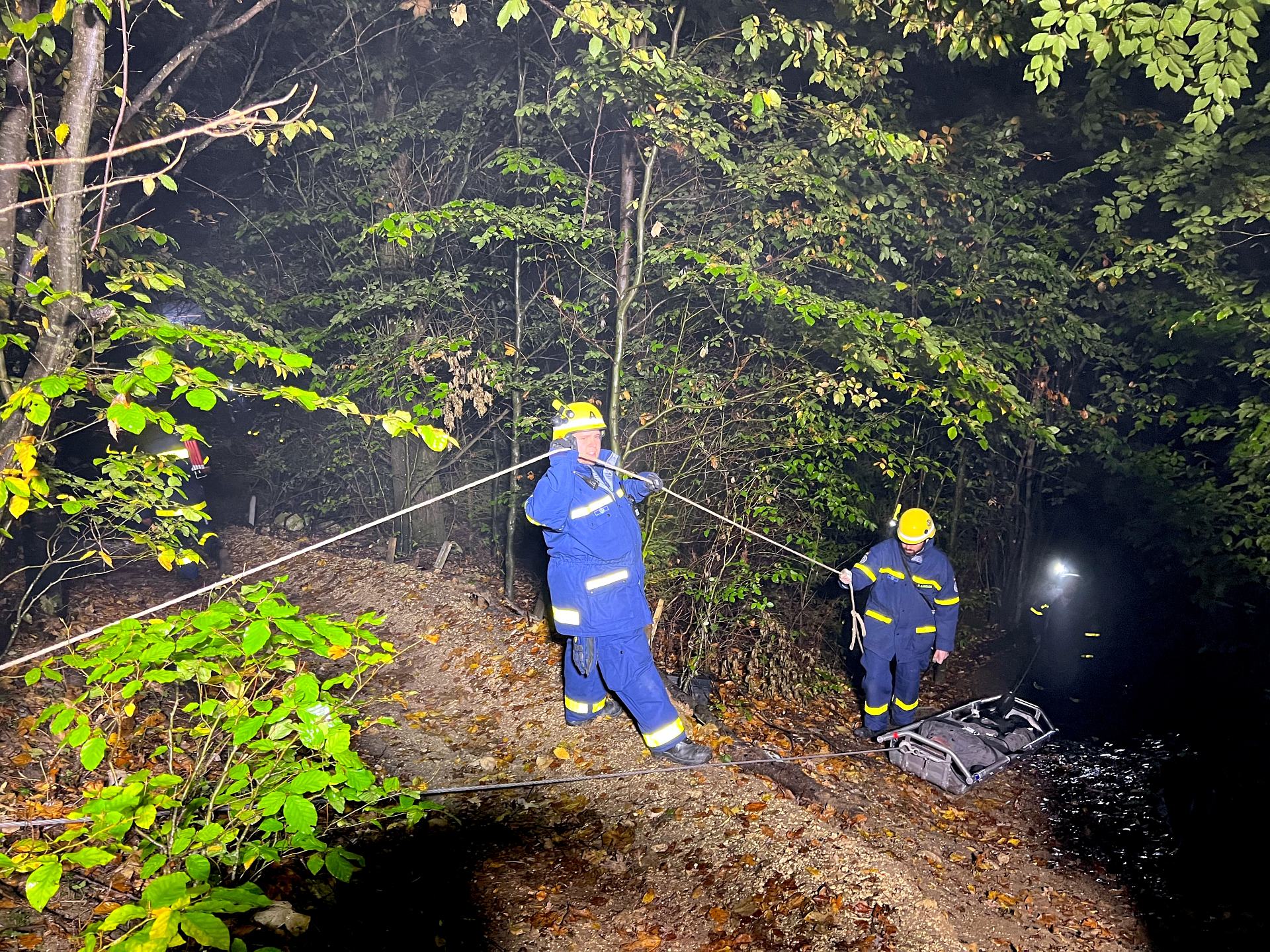 Übung des THW Ulm: Rettungseinsatz am SWU Biketrail Blaustein