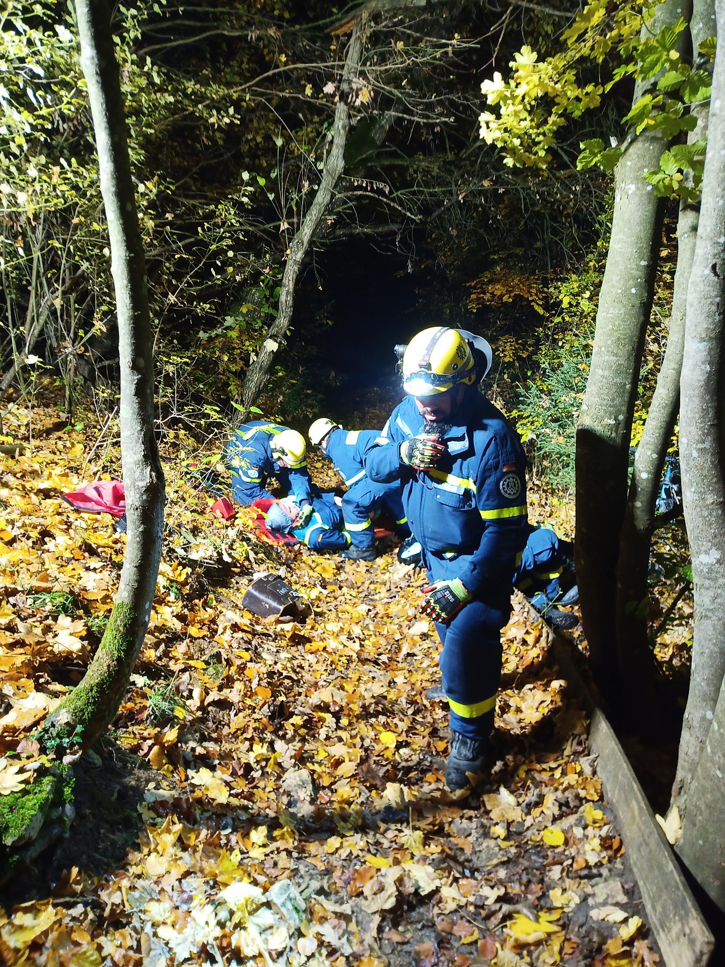 Realistische Einsatzsimulation: Rettung verunglückter Mountainbiker