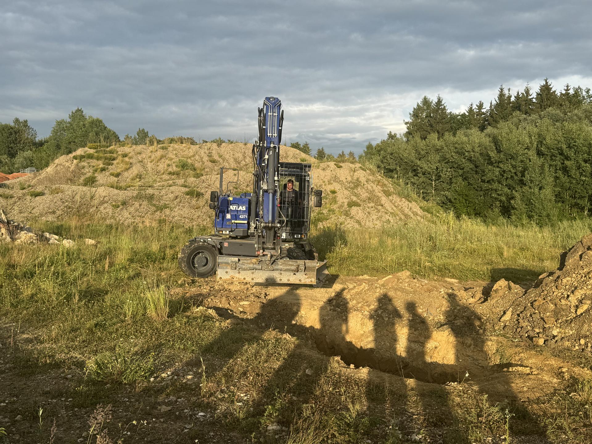 Staubige Ausbildung in der Sandgrube