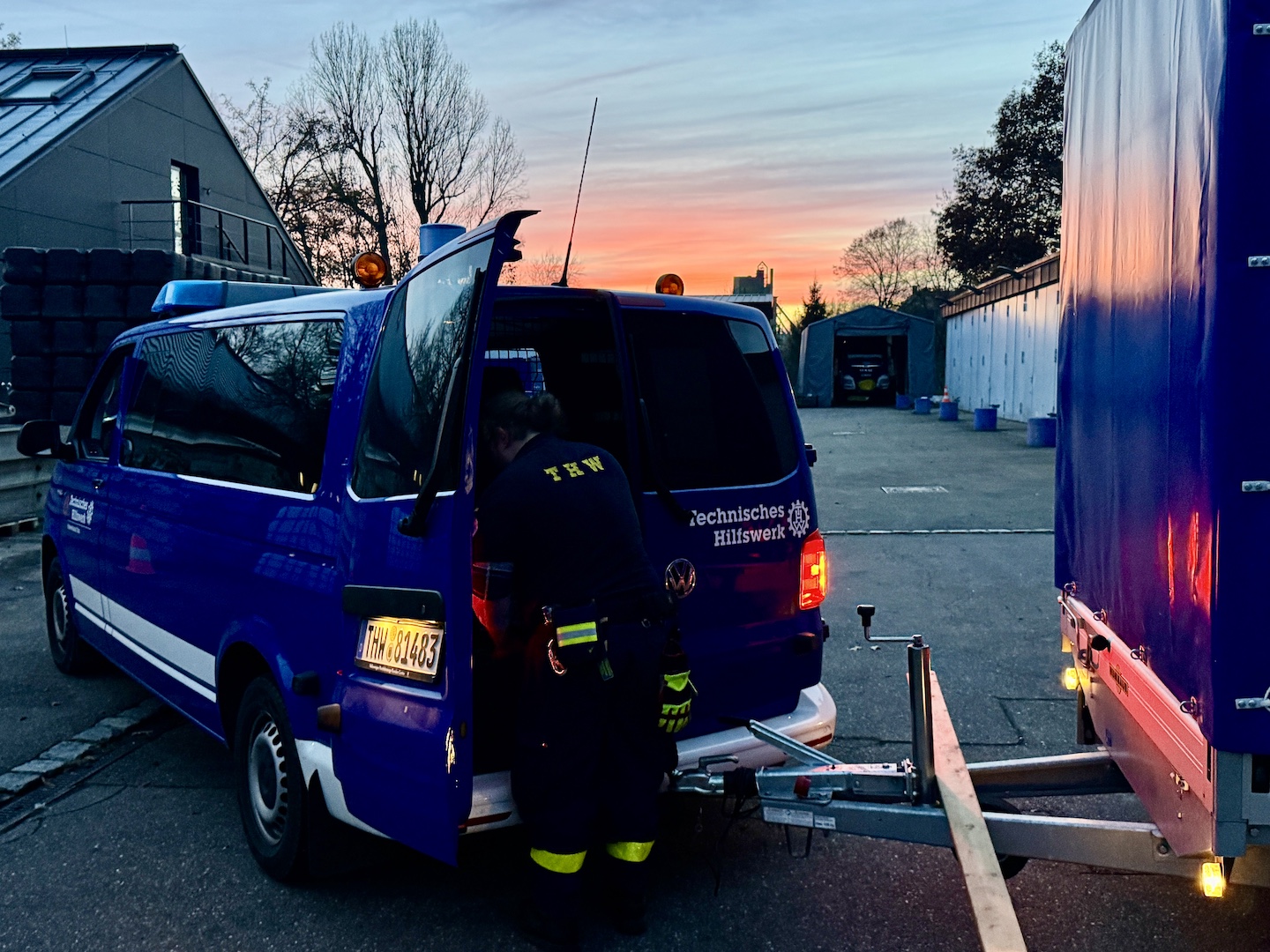 Bergungsgruppe zur Eigentumssicherung in Ulm alarmiert